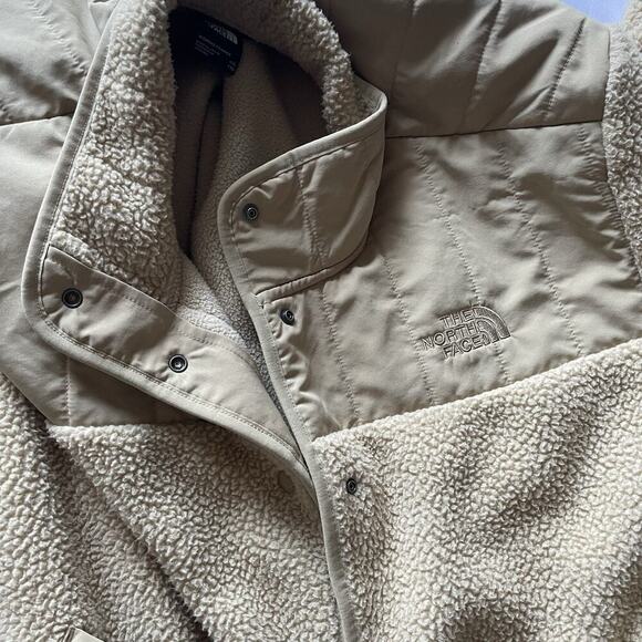 The North Face Cragmont Fleece Jacket Size XXL Khaki Outdoor Winter Soft - Picture 7 of 8
